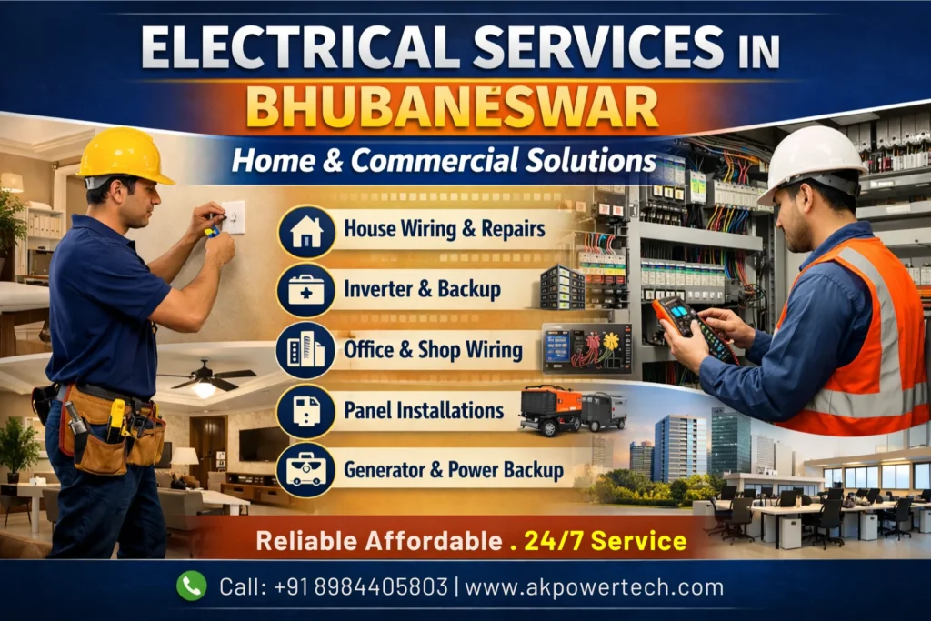 Electrical Services in Bhubaneswar for Home and Commercial Needs